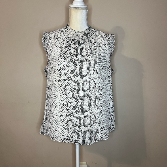 ⭐️🌹J. Crew Sleeveless Snake Print Top - Picture 2 of 8